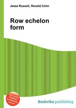 Paperback Row Echelon Form Book