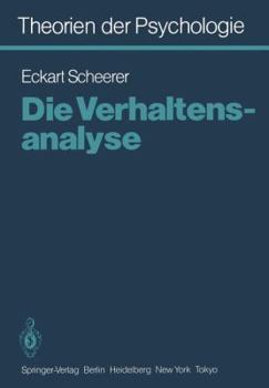 Paperback Theorien Der Psychologie: Band 6: Die Verhaltensanalyse [German] Book