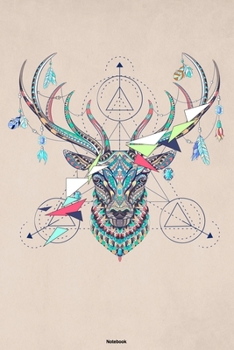 Notebook: Deer Polygon Animal Journal Abstract Geometric Pattern Composition Book Colorful Shapes Gift