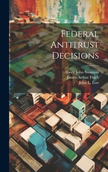 Hardcover Federal Antitrust Decisions Book