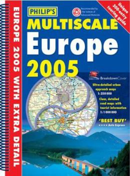 Spiral-bound Philip's Multiscale Europe Book