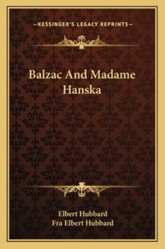 Balzac and Madame Hanska
