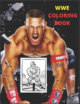 Paperback WWE Coloring Book: Coloring Book for Kids and Adults with Fun, Easy, and Relaxing Book