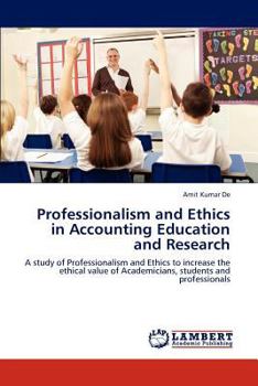 Paperback Professionalism and Ethics in Accounting Education and Research Book