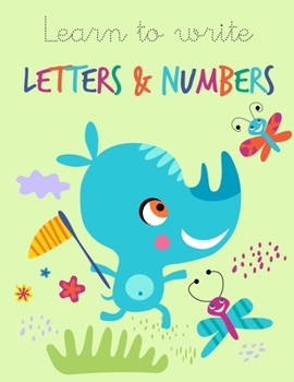 Paperback Learn to write: Letters and Numbers Book