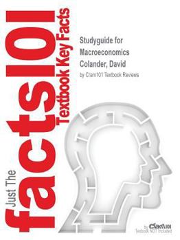 Paperback Studyguide for Macroeconomics by Colander, David, ISBN 9780077502041 Book