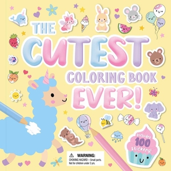 Paperback The Cutest Coloring Book Ever Book