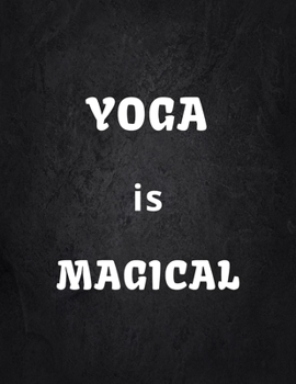 YOGA: Yoga Lined Notebook Journal Daily Planner Diary 8.5"x 11" Blank Lined Book Series 100 Page