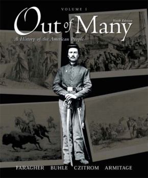 Paperback Out of Many, Volume I: A History of the American People [With CDROM] Book