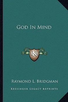Paperback God In Mind Book