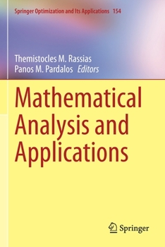 Paperback Mathematical Analysis and Applications Book