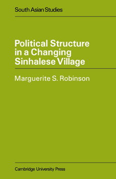 Paperback Political Structure in a Changing Sinhalese Village Book