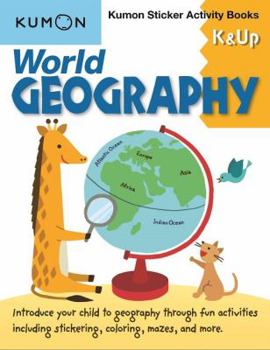 Paperback Kumon Sticker Activity Books: World Geography Book