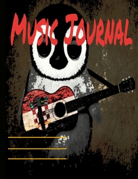 Music Journal: Black and White Musical Notes Music Manuscript Notebook with Staff Paper - Blank Sheet Music Notebook - Music Journal - ... Songwriters, Teachers (140 Pages 8.5 x 11)