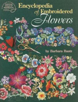 Paperback Encyclopedia of Embroidered Flowers Book