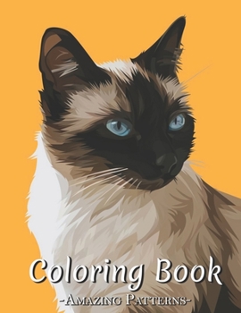 Paperback Color Animals Coloring Book: Perfectly Portable Pages, High-Quality, Easy To Take Along Everywhere Gift For Stress Relief Coloring ( Siamese-Cat Co Book