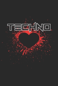 Techno: DIN A5 Notizbuch liniert (German Edition)