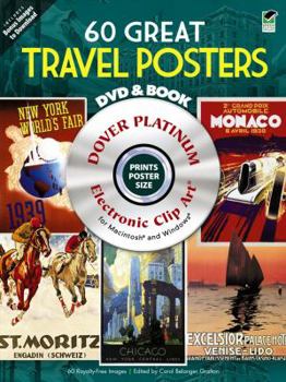 Paperback 60 Great Travel Posters [With DVD] Book