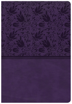 Imitation Leather CSB Super Giant Print Reference Bible, Purple Leathertouch [Large Print] Book