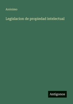 Paperback Legislacion de propiedad intelectual [Spanish] Book
