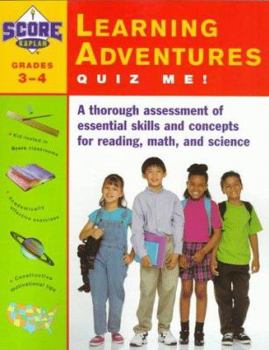 Paperback Kaplan Learning Adventures Quiz Me!: Grades 3-4 Book