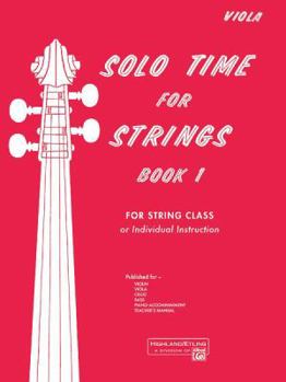 Paperback Solo Time for Strings, Book 1: Viola Book