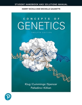 Paperback Student Handbook and Solutions Manual for Concepts of Genetics Book