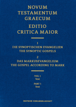 Hardcover Novum Testamentum Graecum, Editio Critica Maior (Ecm) I.2/1: The Gospel of Mark, Text (Hardcover): The Gospel of Mark, Text [Greek, Ancient (To 1453)] Book
