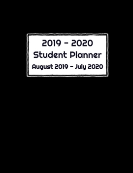 Paperback 2019 - 2020 Student Planner August 2019 to July 2020 Book