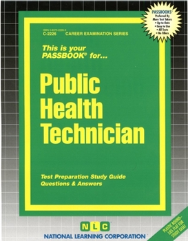 Spiral-bound Public Health Technician: Passbooks Study Guide Book