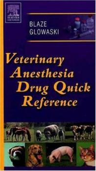 Paperback Veterinary Anesthesia Drug Quick Reference Book