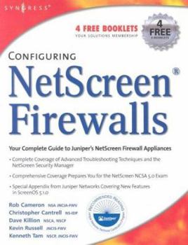 Paperback Configuring Netscreen Firewalls Book