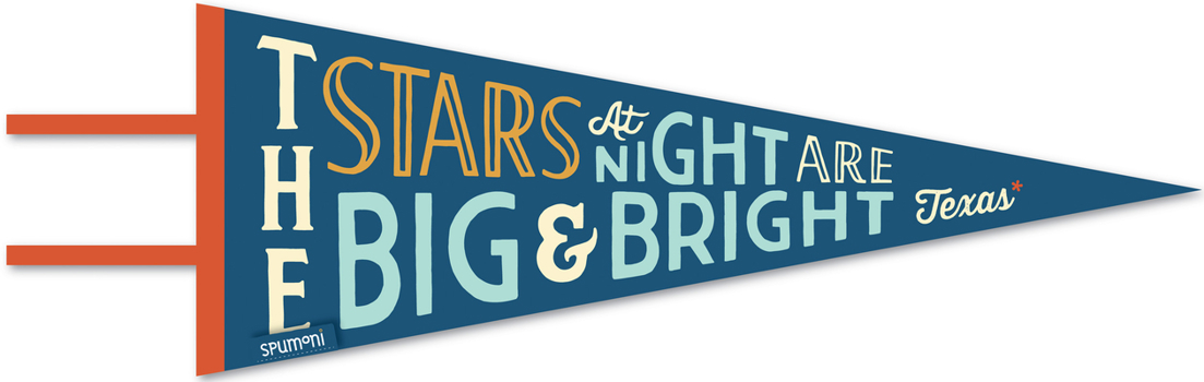 Misc. The Stars at Night Texas Pennant Book