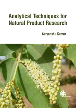 Hardcover Analytical Techniques for Natural Product Research Book