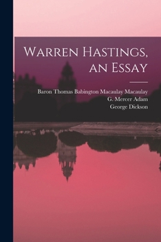 Paperback Warren Hastings, an Essay [microform] Book