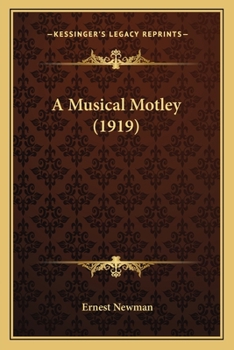 Paperback A Musical Motley (1919) Book