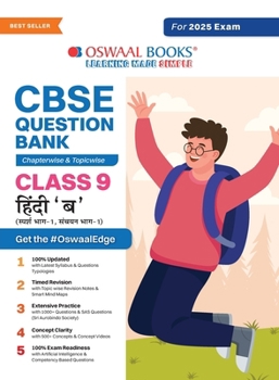 Paperback Oswaal CBSE Question Bank Class 9 Hindi-B, Chapterwise and Topicwise Solved Papers For 2025 Exams [Hindi] Book