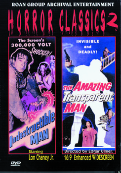 DVD Horror Classics #2: Indestructible Man / Amazing Transparent Book