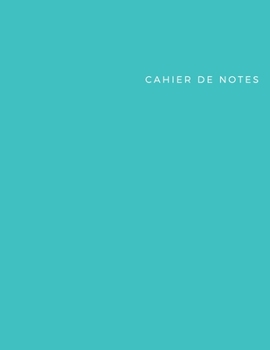Paperback Cahier de Notes: bleu [French] Book