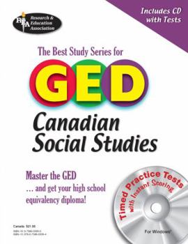 Paperback The Best Study Series for GED Canadian Social Studies [With CDROM] Book