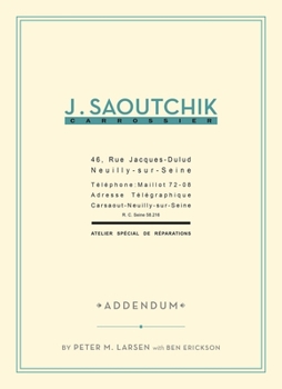 Hardcover J. Saoutchik Carrossier: Addendum Volume 1 Book