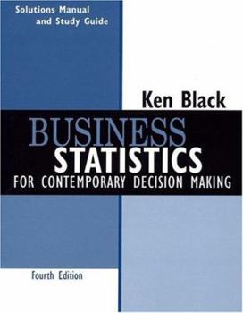 Paperback Business Statistics, Student Study Guide: For Contemporary Decision Making Book