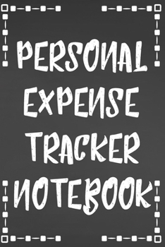 Paperback Personal Expense Tracker Notebook: Simple Monthly Budget Log Book