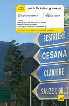 Paperback Teach Yourself Quick Fix Italian Grammar Book