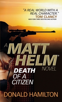 Mass Market Paperback Matt Helm - Death of a Citizen Book