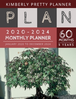 Paperback 5 year monthly planner 2020-2024: monthly planner 5 year: password keeper and Journal, 60 Months Calendar (5 Year Monthly Plan Year 2020, 2021, 2022, Book