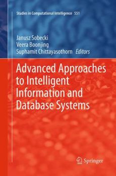 Paperback Advanced Approaches to Intelligent Information and Database Systems Book