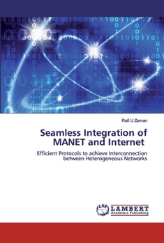 Paperback Seamless Integration of MANET and Internet Book