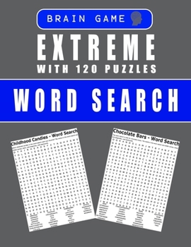 Paperback Extreme With 120 Puzzles Word Search: Book For Adults [Large Print] Book