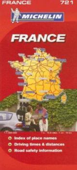 Map Michelin Map France 721 (Maps/Country (Michelin)) Book
